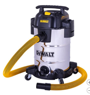 DeWalt 8 Gallon/30L Pro Stainless Steel Wet/Dry Vacuum