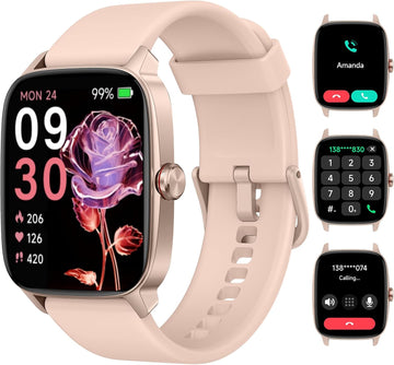 Smart Watch for Men Women, Bluetooth Call Smartwatch with AI Voice, 1.85" HD DIY Dial Fitness Watch, Heart Rate/SpO2/Steps/Sleep Monitor, 100+ Sports Modes, IP68 Waterproof Watch for Android iOS