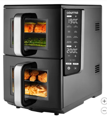 Gourmia 4 Dish Dual Basket Air Fryer with Sync Finish & Sync Cook, 10.4 L (11 qt.)