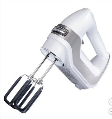 Hamilton Beach Professional 7 Speed Hand Mixer, White
