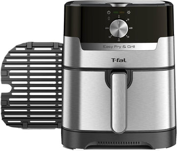 T-fal Easy Fry and Grill Air fryer, Stainless Steel, 4.4Quart/4.2Liters