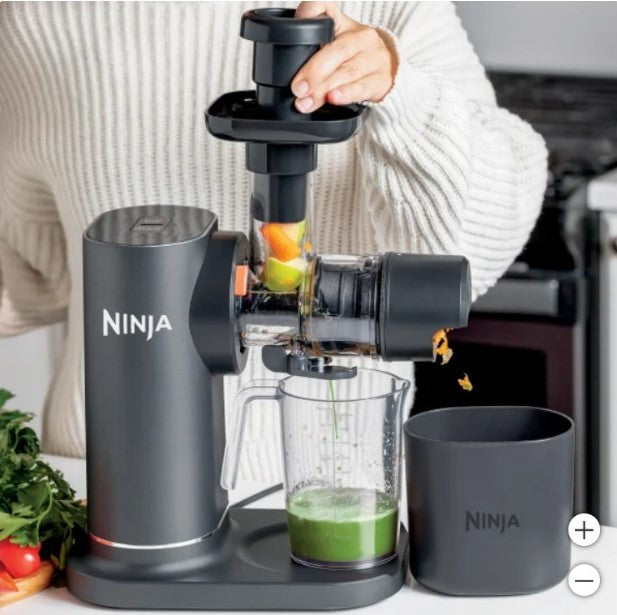 Ninja NeverClog Cold Press Juicer with 32 oz. Juice Jug and 40 oz. Pulp Container