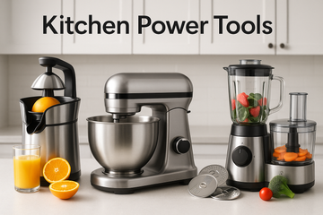 Kitchen Power Tools with Juicer ,Dough Machine ,Blender ,Food Processers and add the name of Kitchen Power Tools 